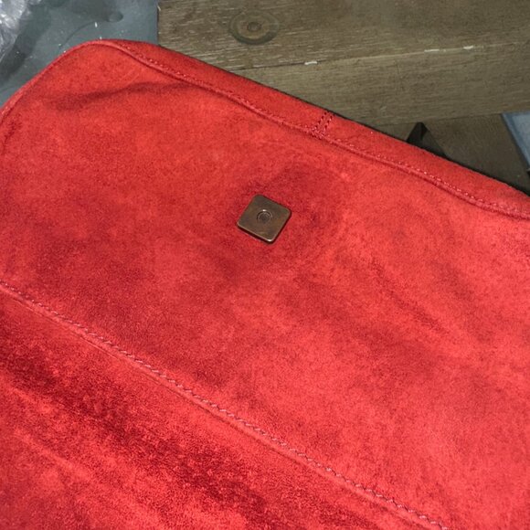 FENDI SUEDE Vintage Baguette Red - Picture 13 of 13